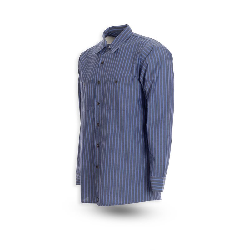 トップス 70s Angelica stripe cotton work shirt Work Shirts
