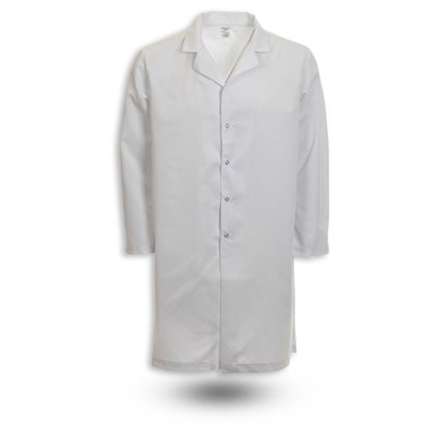 L25M Men's Gripper Snap No Pocket Lab Coat