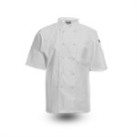 C301 Keep Kool™ 1/2 Mesh Back Chef Coat - Short Sleeve