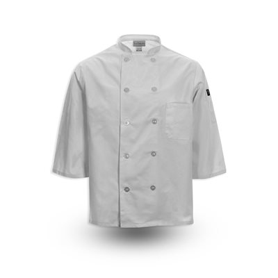 C834 Ten Button Chef Coat - 3/4 Sleeve