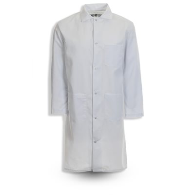 F380 MVS Polyester Gripper Snap 3 Pocket Butcher Frock F380 MVS Polyester Gripper Snap 3 Pocket Butcher Frock