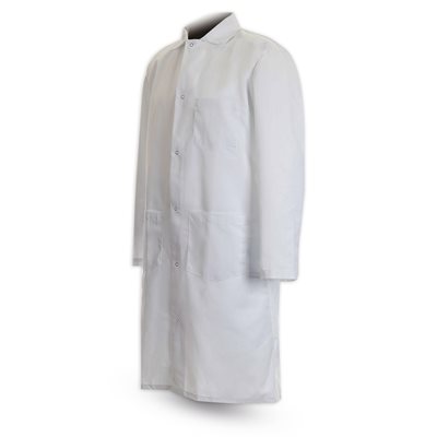 F385 MVS Polyester Gripper Snap 3 Pocket Butcher Frock