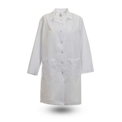 L18F Women's Gripper Snap Lab Coat