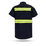 S12EN Men's Short Sleeve Enhanced Visibility Work Shirt