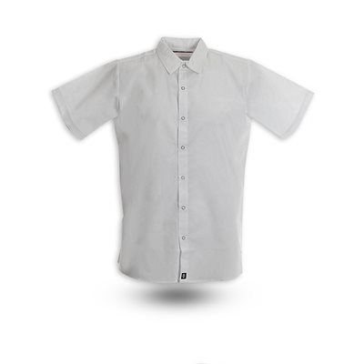 S16 Men's Short Sleeve Gripper Snap Work Shirt - No Pockets