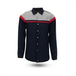 S27 Long Sleeve Technician Multi-Stripe Work Shirt