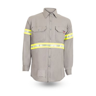 SH56EN Tecasafe® One Long Sleeve High Visibility Button Front Shirt