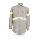 SH56EN Tecasafe® One Long Sleeve High Visibility Button Front Shirt